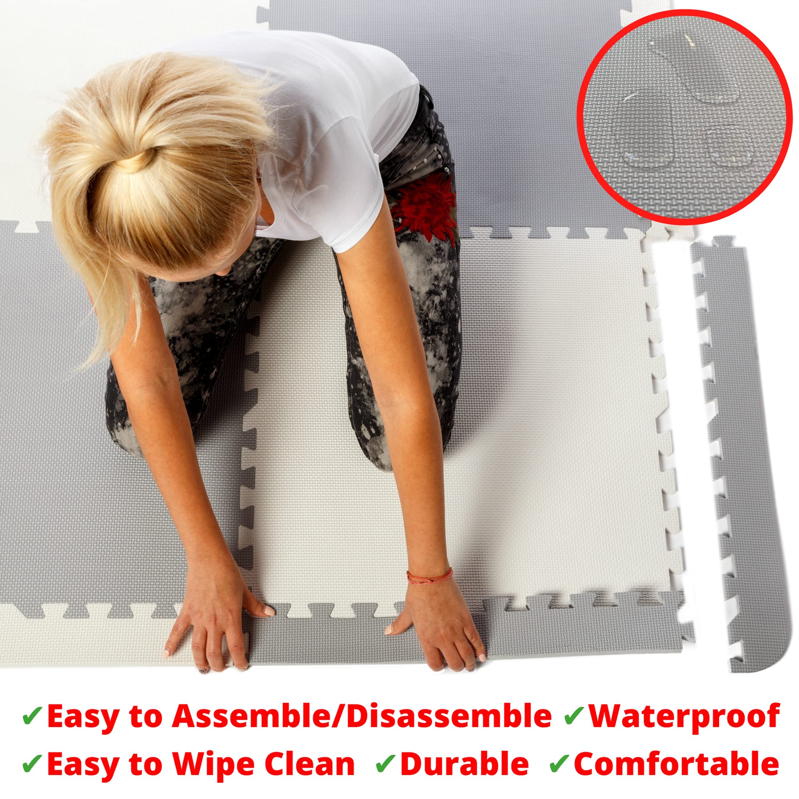 MyBlissBaby Extra Large Thick Foam Play Mat - 36