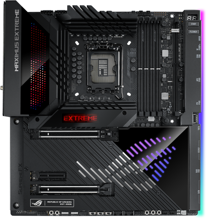 ASUS ROG MAXIMUS EXTREME Z790 EATX Gaming Motherboard - Intel LGA 1700 Socket, DDR5, PCIe 5.0, WiFi 6E - Perfect for High-End Gaming PCs and Content Creation Workstations