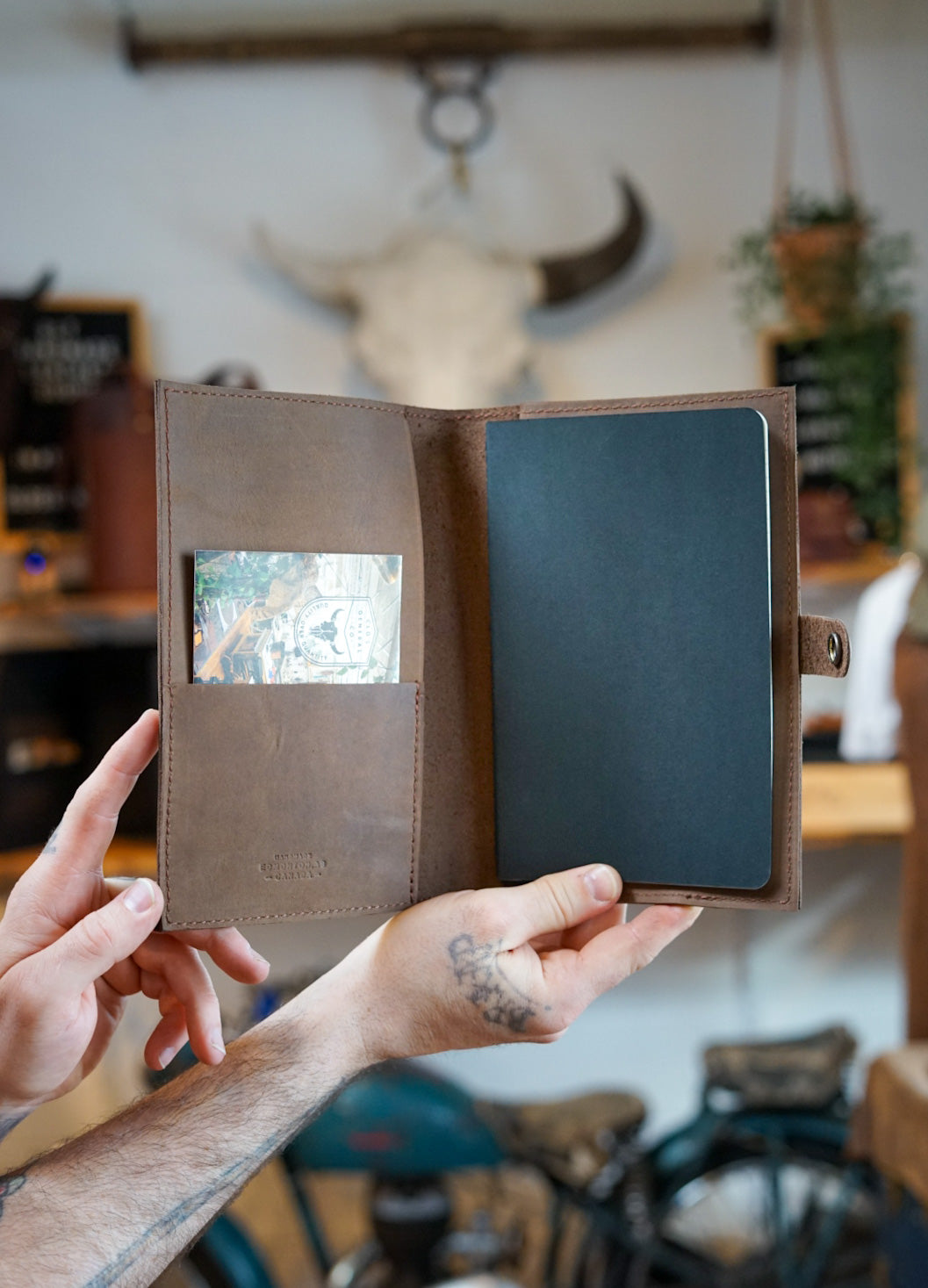 Rebel Rust Nubuck Leather Journal Cover - Handmade Vintage Writing Notebook Cover for Travelers & Writers - Perfect for Journaling, Sketching & Gift Giving