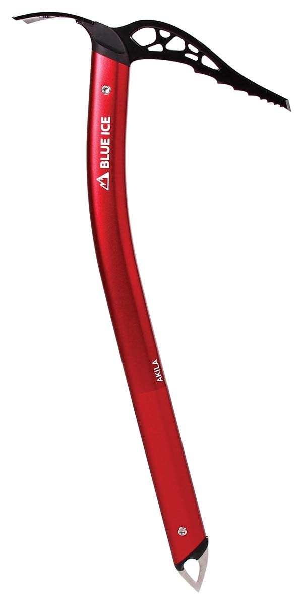 Blue Ice Akila Ice Axe Adze - Lightweight Aluminum Climbing Tool for Ski Patrol, Mountaineering & Glacier Travel (Red) - Perfect for Ice Climbing, Alpine Rescue & Backcountry Skiing