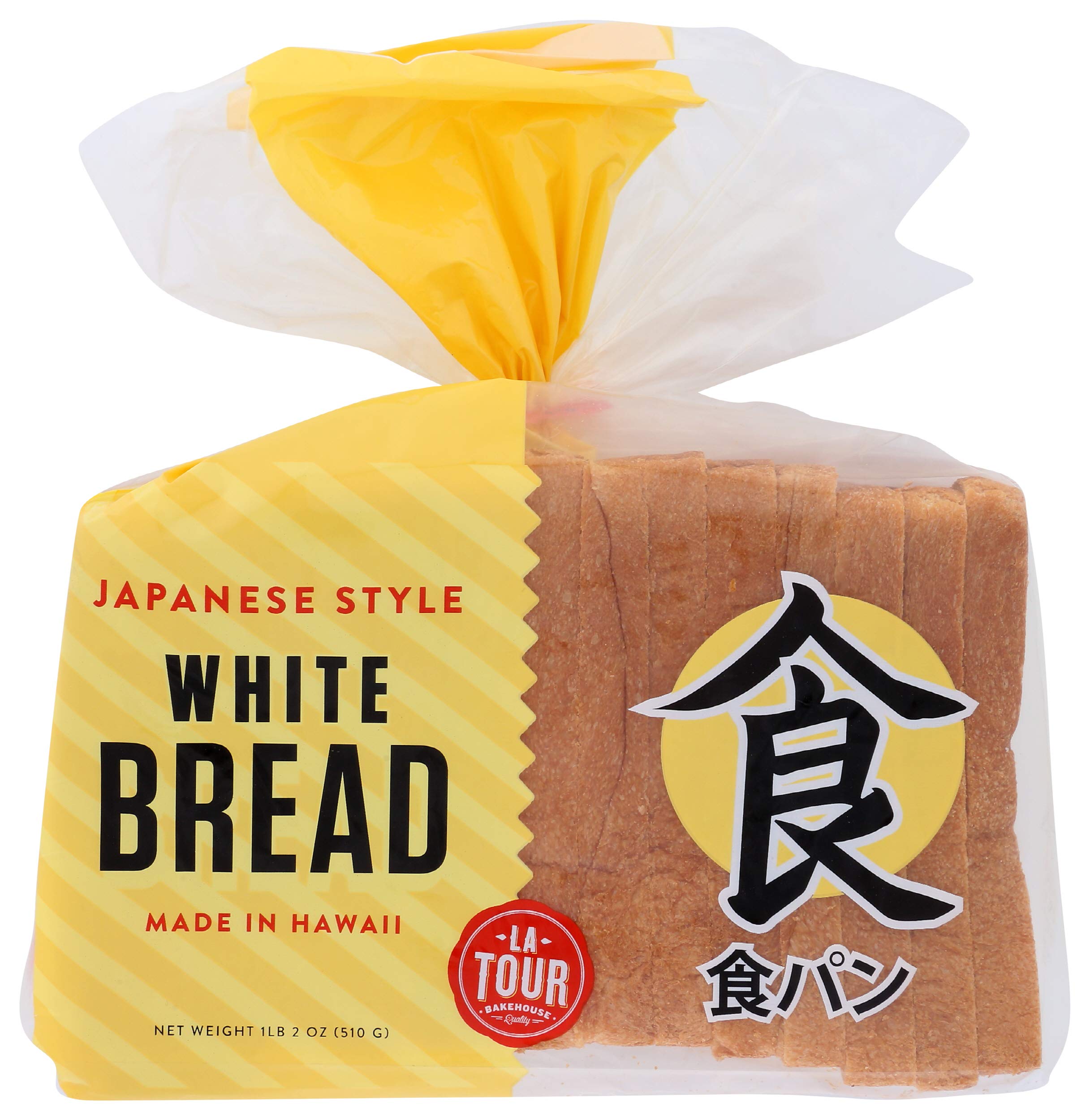 LA TOUR BAKEHOUSE Japanese Style White Bread - 18oz Soft Fluffy Milk Bread - Perfect for Sandwiches, Toast & Breakfast