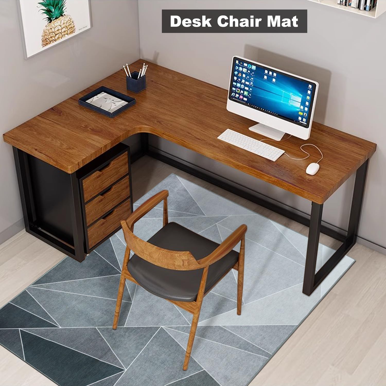 Premium Office Chair Mat for Hardwood & Laminate Floors - 60