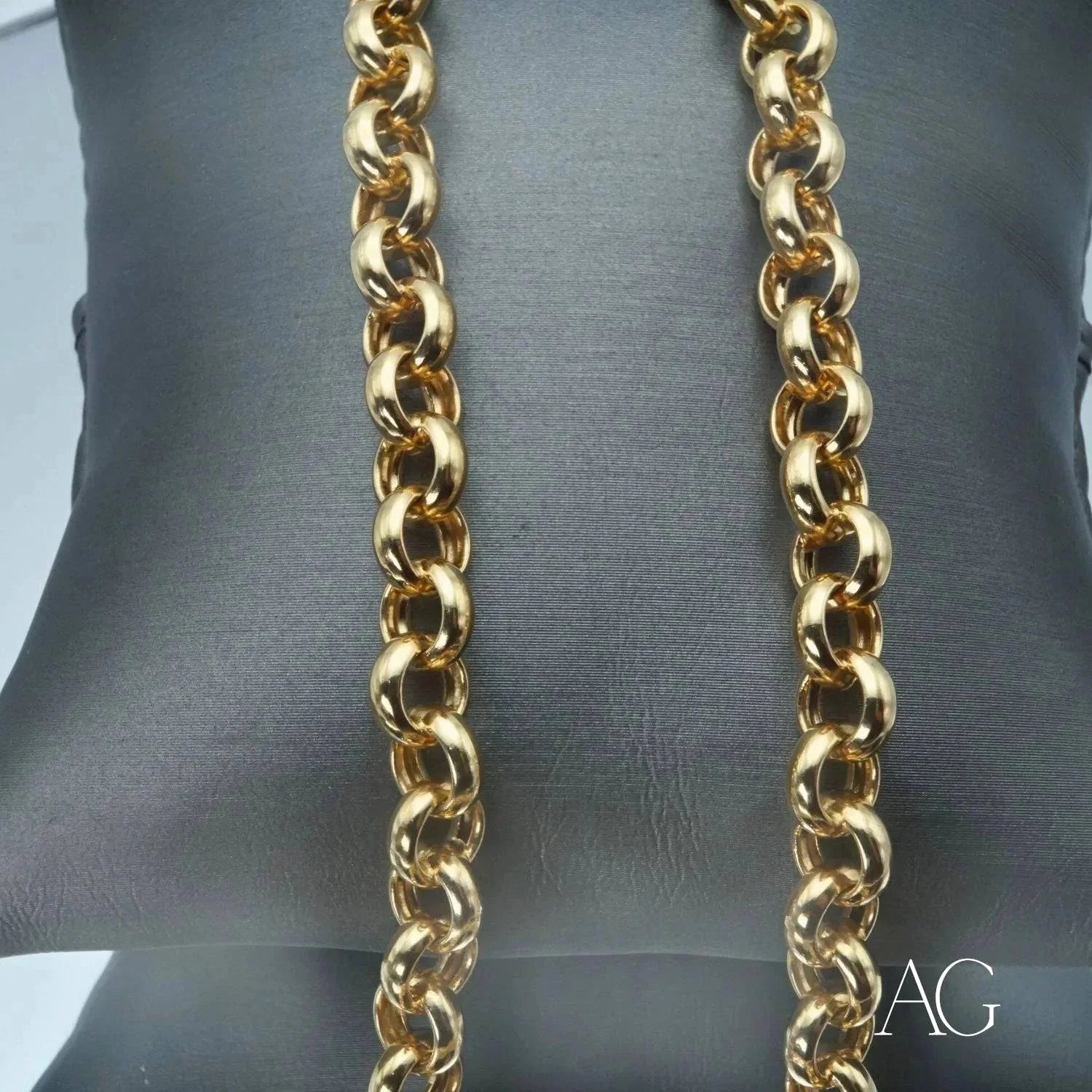Elegant 18K Gold Chain Necklace - Luxury Artisan Gold Jewelry for Women - Perfect for Weddings, Parties & Special Occasions