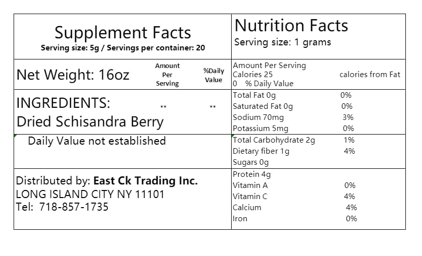 Premium Organic Schisandra Berry Dried - 1lb (16oz/454g) - Natural Schisandra Chinensis for Tea, Smoothies & Wellness - USDA Certified - Perfect for Detox, Energy Boost & Immune Support - Grown in USA