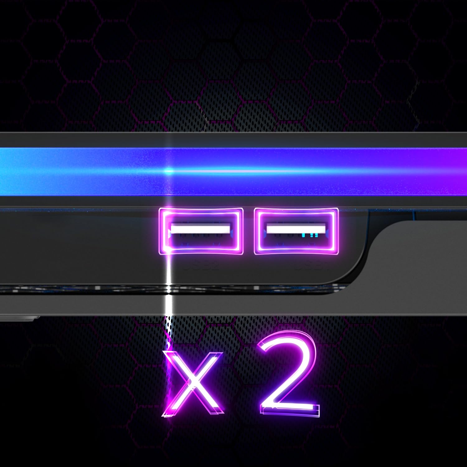 EMPIRE GAMING Guardian C900 Laptop Cooling Pad (2024 Model) - 9 RGB Fans with LCD Controller, 10 Color Modes - Adjustable Height Stand for 12-18 Inch Gaming Laptops - Perfect for PC Gaming, Streaming & Office Work