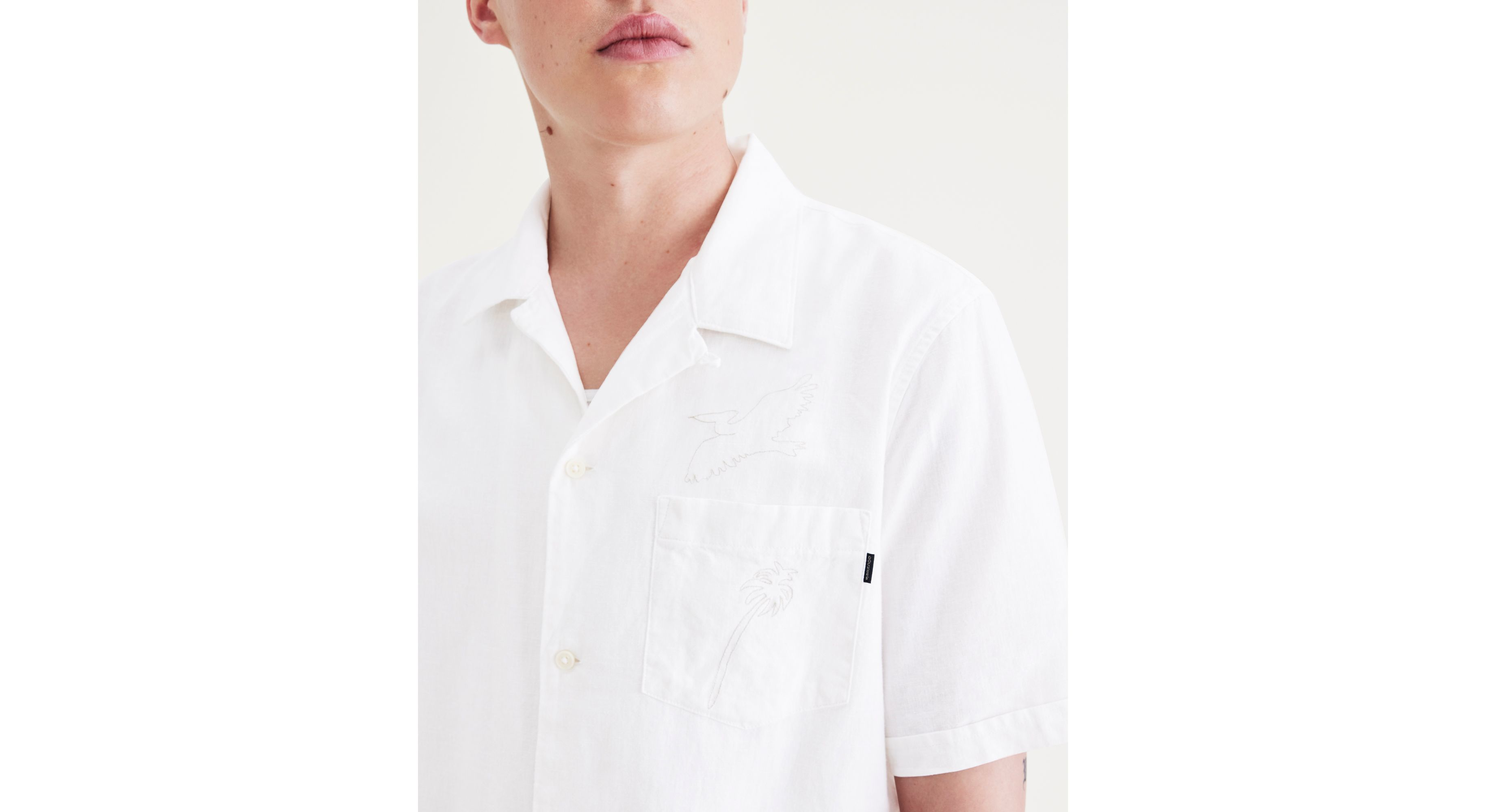 Men's Casual Camp Collar Shirt - Breathable Regular Fit Button Down Shirt for Summer, Beach, and Outdoor Activities