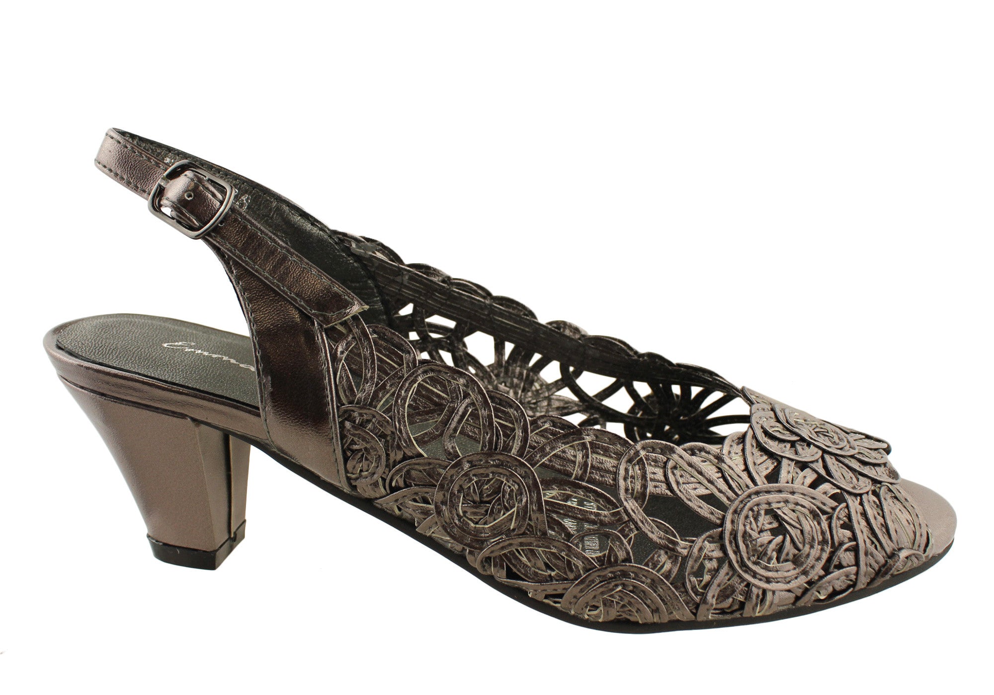 Emma Kate Women's Comfortable Mid Heel Dress Sandals - Perfect for Weddings, Parties & Formal Occasions