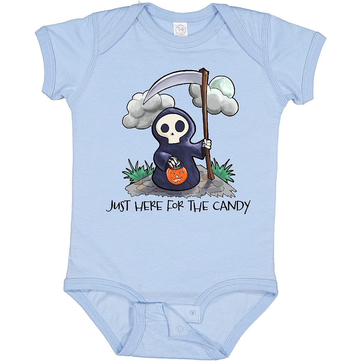 Inktastic Cute Grim Reaper Baby Bodysuit 
