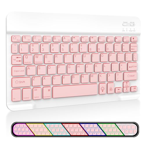 light pink backlit