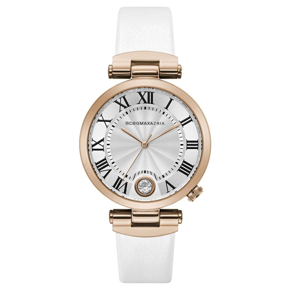 BCBGMAXAZRIA BG50825003 Women's Luxury Watch - Elegant Stainless Steel Bracelet & Crystal Accents - Perfect for Office, Party & Special Occasions