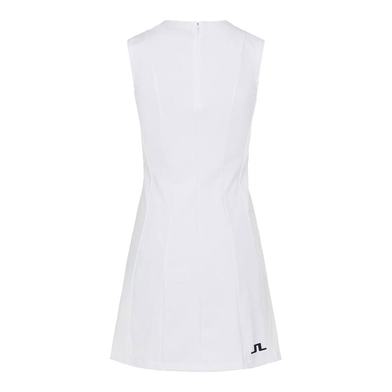 J. Lindeberg Jasmin Women's Sleeveless Golf Dress - Breathable & Stylish Performance Wear for Golf, Tennis & Summer Outdoor Activities