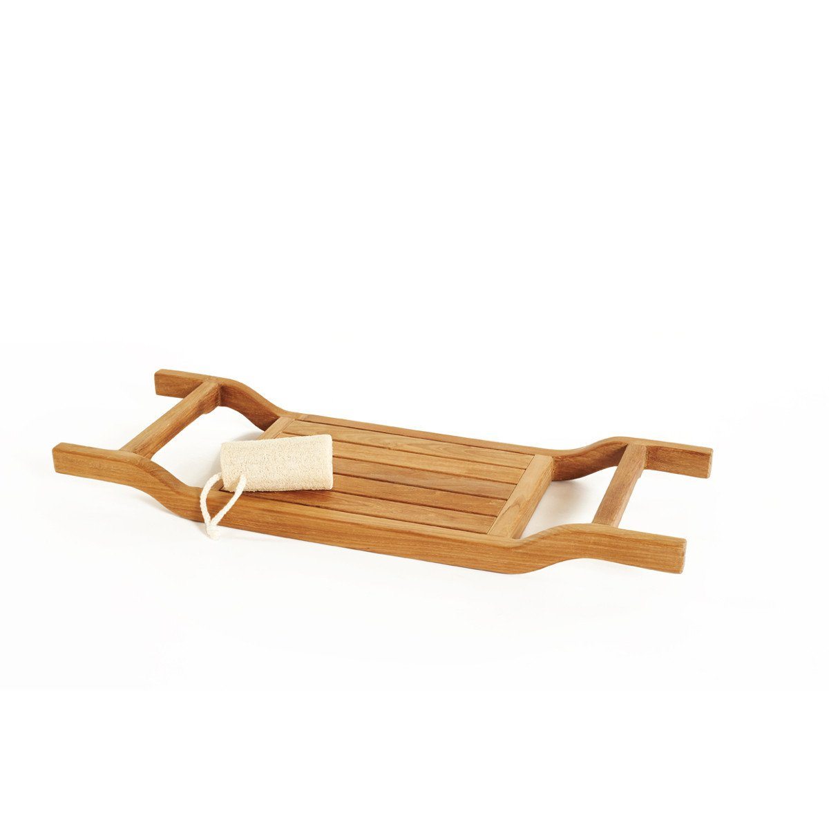 ARB ACC537 Teak Wood Bathtub Seat - 34.5 Inch Shower Bench for Elderly & Disabled - Non-Slip Bathroom Stool for Spa, Sauna & Home Relaxation
