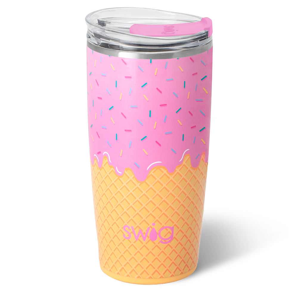 22oz Scoop There It Is Tumbler - Insulated Stainless Steel Cup with Lid & Straw, Perfect for Iced Coffee, Smoothies & Cold Drinks at Home, Office or Gym
