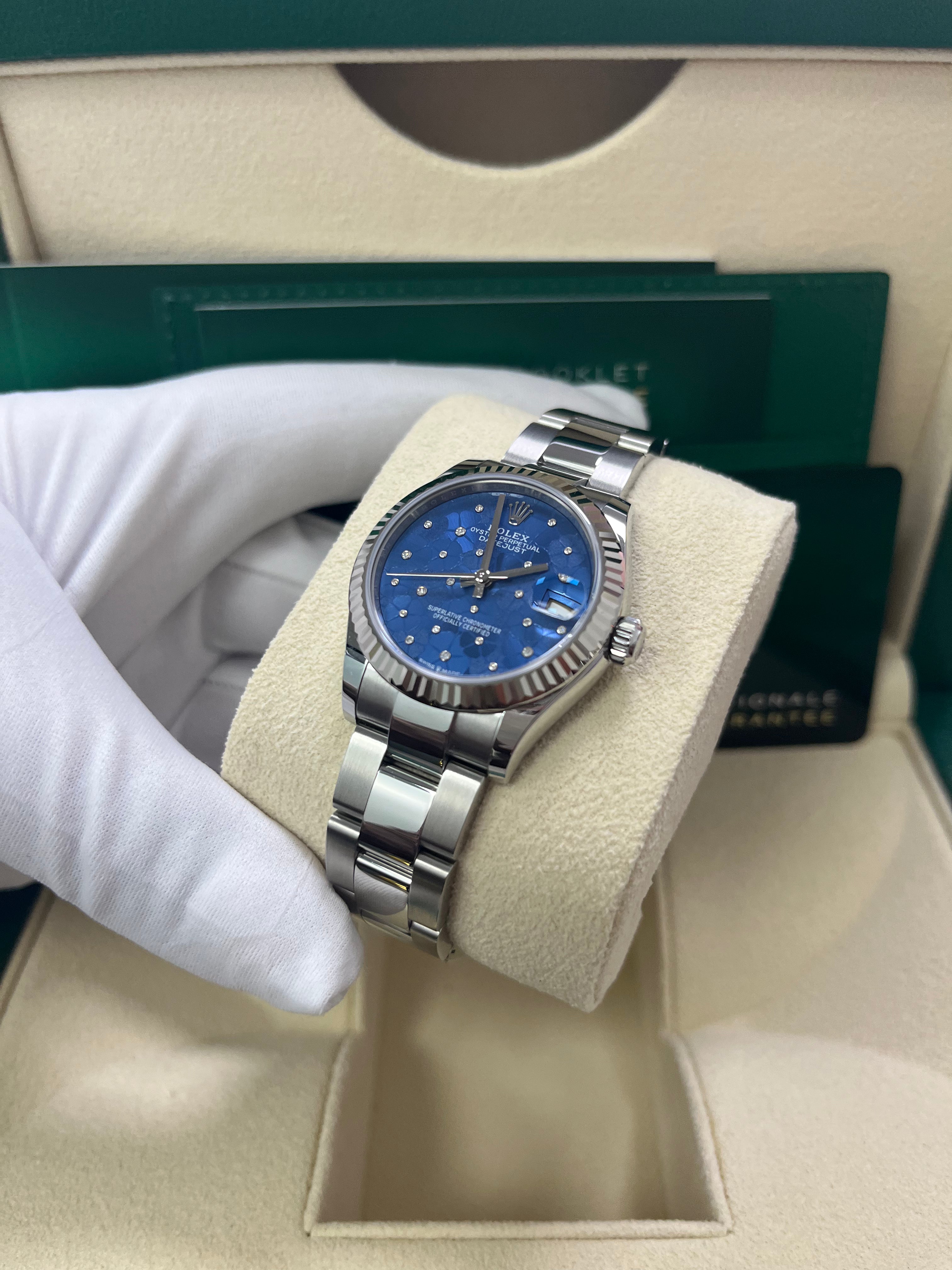 Rolex Datejust 31mm Watch 2022 New Model - Oystersteel & White Gold Oyster Bracelet (Ref 278274) | Luxury Women's Watch for Business, Parties & Special Occasions