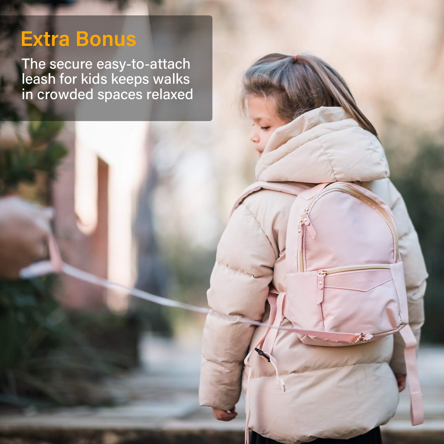 Mommore Stylish Toddler Backpack with Safety Leash - Cute Kids Travel Backpack for Boys & Girls - Perfect for Daycare, Airplane Travel & Outdoor Adventures