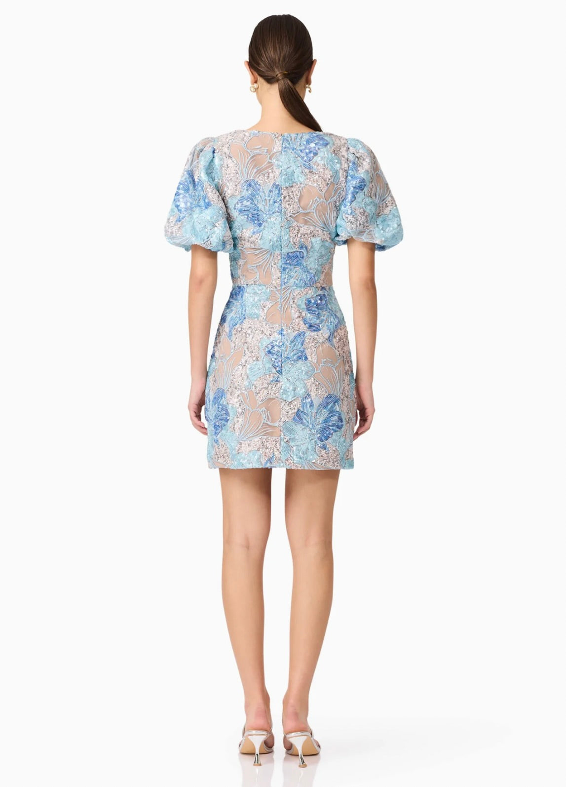 Leonie Puff Sleeve Mini Dress for Women - Floral Print Summer Party Dress with Ruffle Hem - Perfect for Weddings, Cocktail Parties & Date Nights