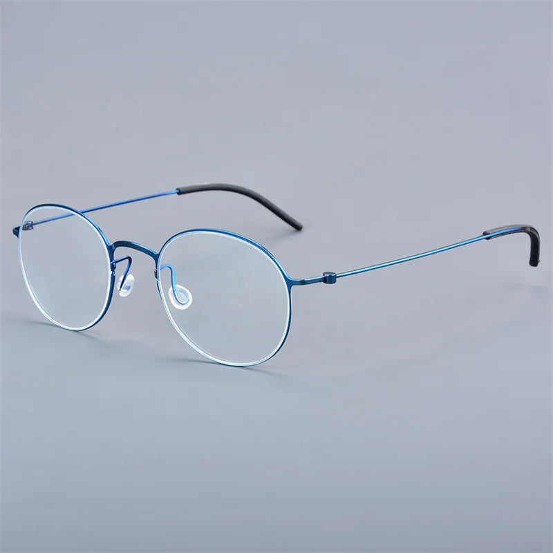 Aimee Women's Full Rim Round Screwless Titanium Eyeglasses - Lightweight & Durable Glasses for Work, Reading & Fashion