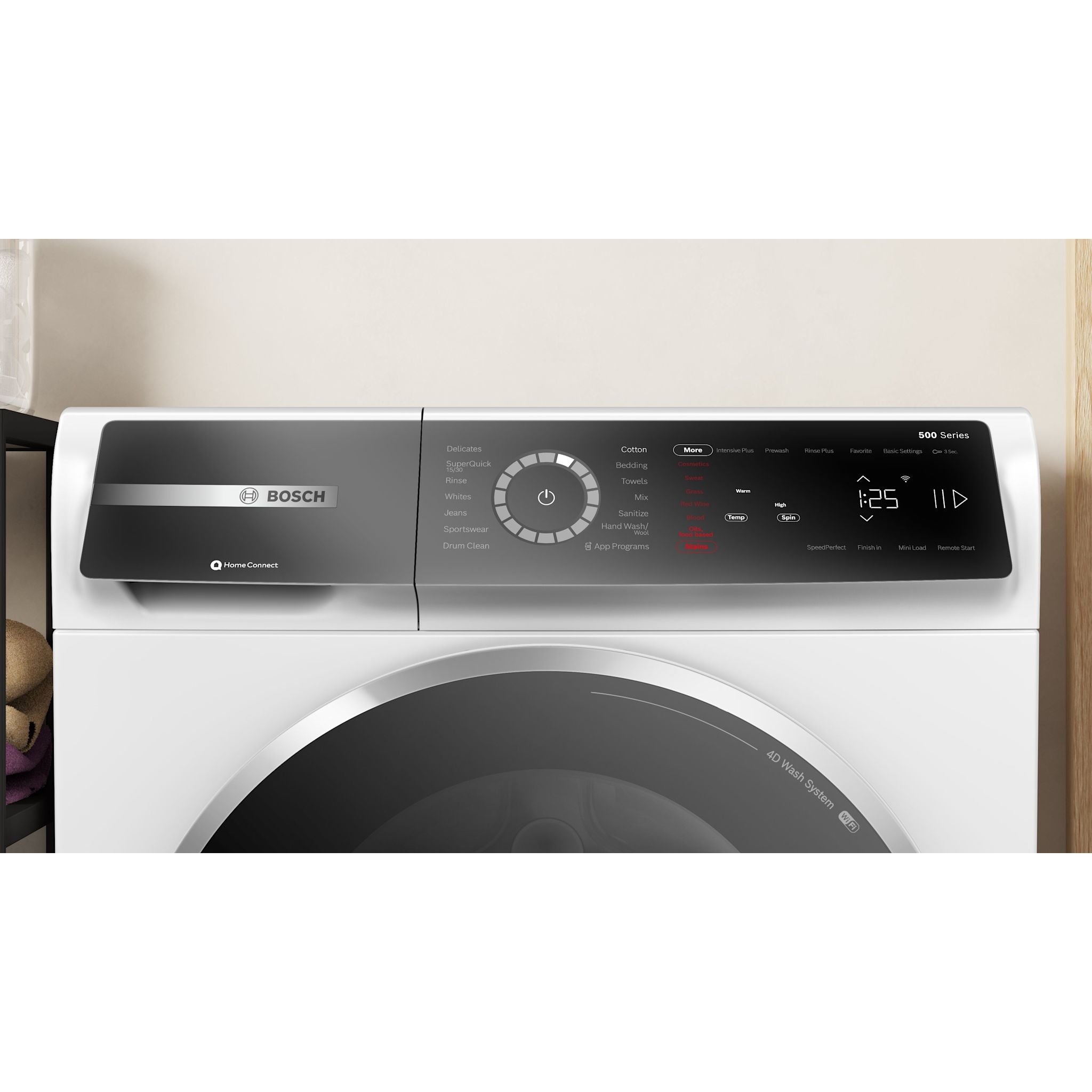 Bosch 500 Series WGB24600UC Front Load Washer - Energy Star Certified, 2.2 Cu. Ft. Capacity, White - Perfect for Small Spaces & Apartments