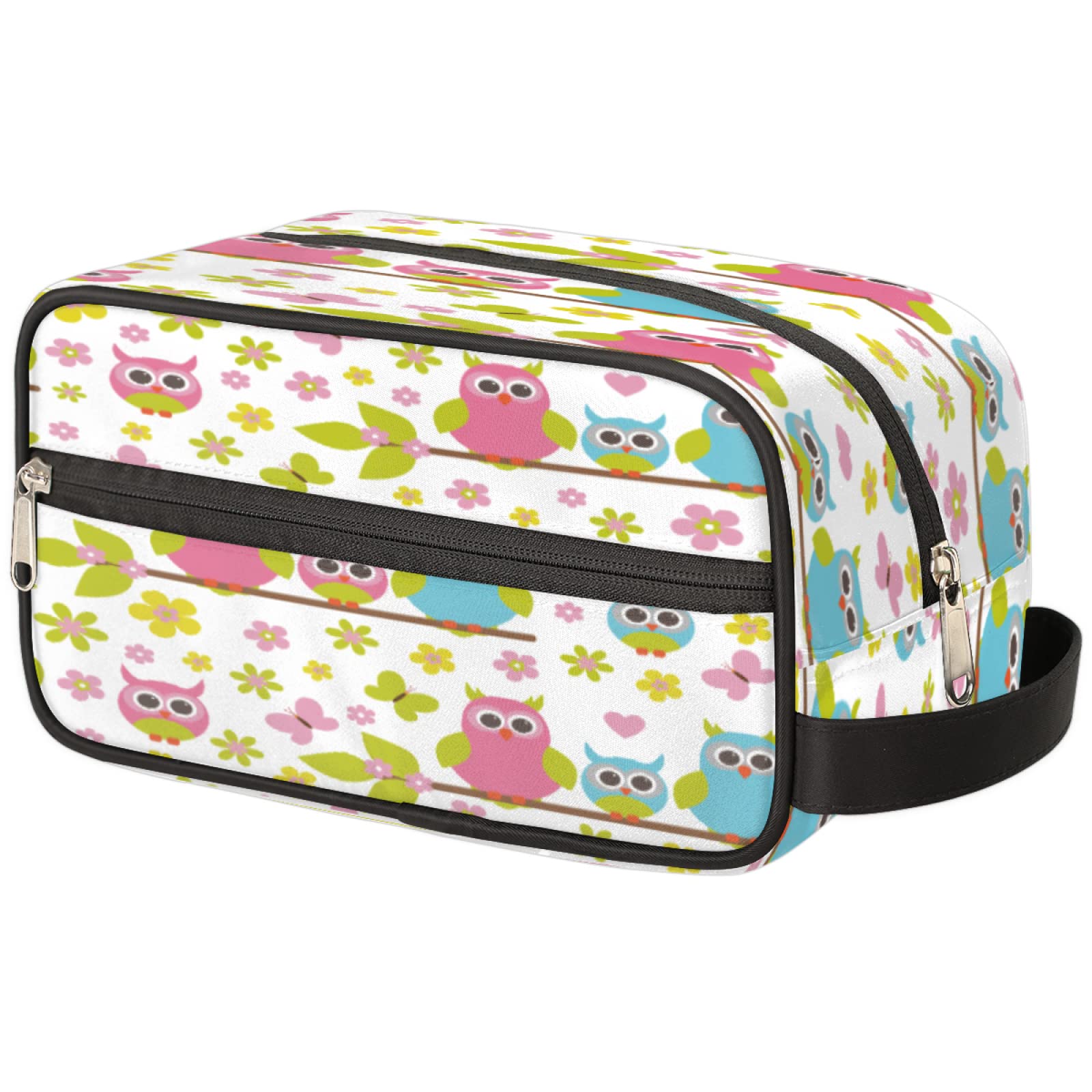 Owl Portable Travel Toiletry Bag for Men & Women - Waterproof Cosmetic Organizer, Dopp Kit, Makeup & Shaving Pouch - Perfect for Camping, Gym, Business Trips & Vacation Essentials