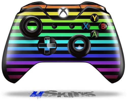 WraptorSkinz Vinyl Skin Wrap for XBOX One Original Wireless Controller - Rainbow Stripes Design | Protective Decal Cover for Gaming, Customization & Enhanced Grip | Perfect for Gamers, Gifts & Personalization