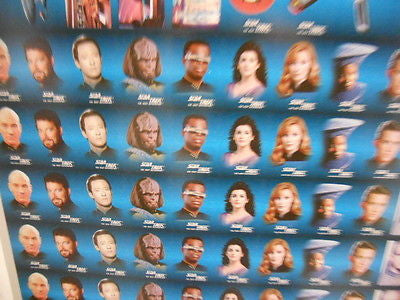 Star Trek Next Generation & DS9 Hostess Chips Uncut Card Sheet 1995 - Rare Collectible Memorabilia for Fans & Display