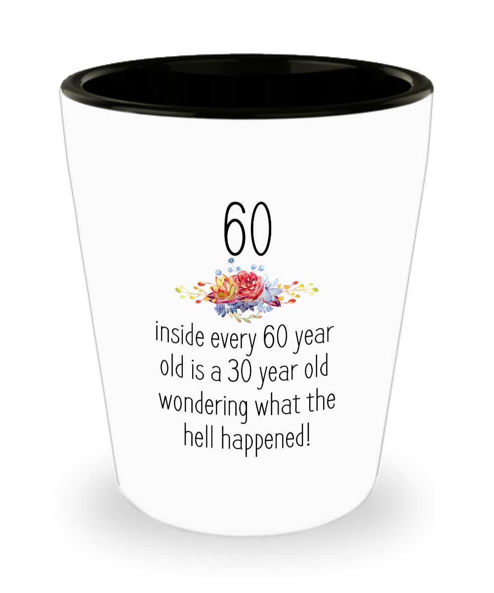 Funny 60th Birthday Shot Glass for Women - 1959 Vintage Gift Idea - Perfect for 60 Year Old Birthday Parties & Milestone Celebrations