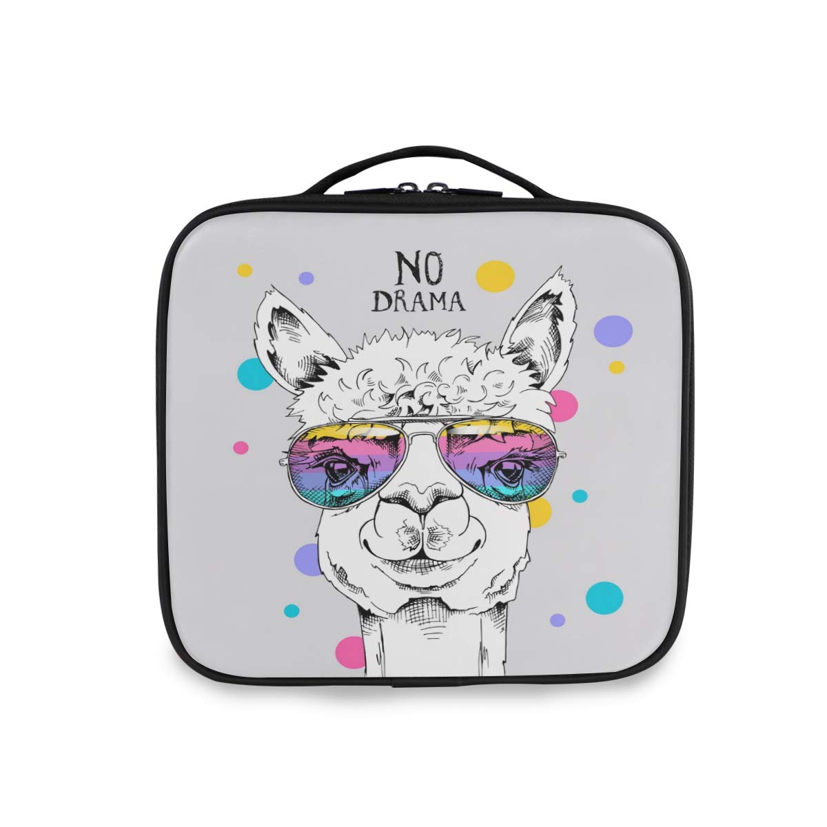 VIKKO Funny Llama Makeup Bag - Waterproof Cosmetic & Toiletry Travel Organizer Case for Women, Girls | Perfect for Travel, Gym, Beach & Daily Use