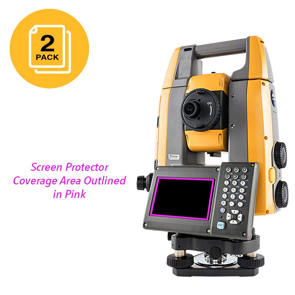 Topcon GT Series Total Station Screen Protector - Anti-Glare, Scratch-Resistant (2 Pack) - Perfect for Surveying, Construction & Engineering Work