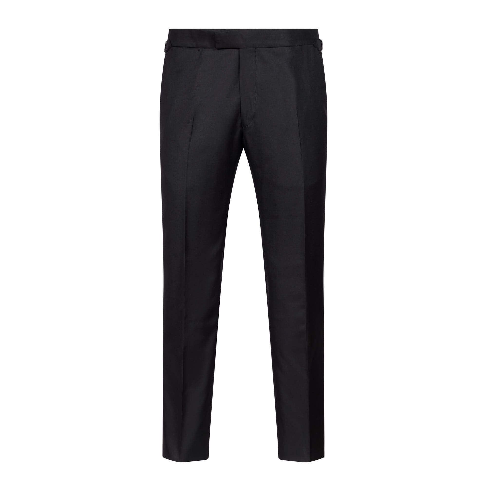 HENRY SARTORIAL Premium Wool Dress Pants for Men - Classic Black Formal Trousers for Office, Business & Wedding Attire