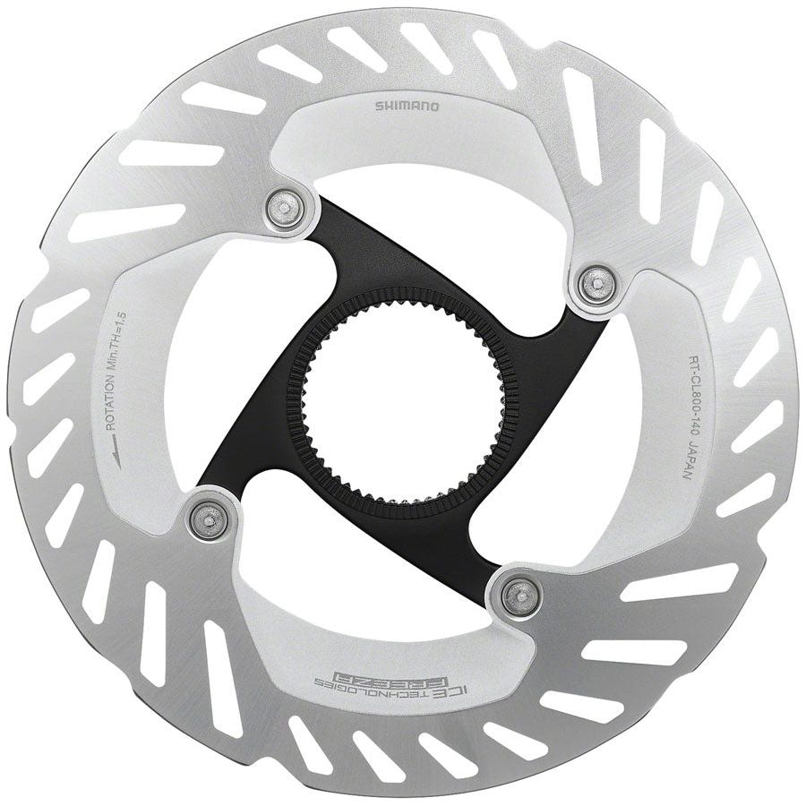 Shimano GRX RT CL800 S Disc Brake Rotor 140mm - CenterLock Silver Bicycle Rotor for Road & Gravel Bikes | High-Performance Braking for Cycling & Commuting