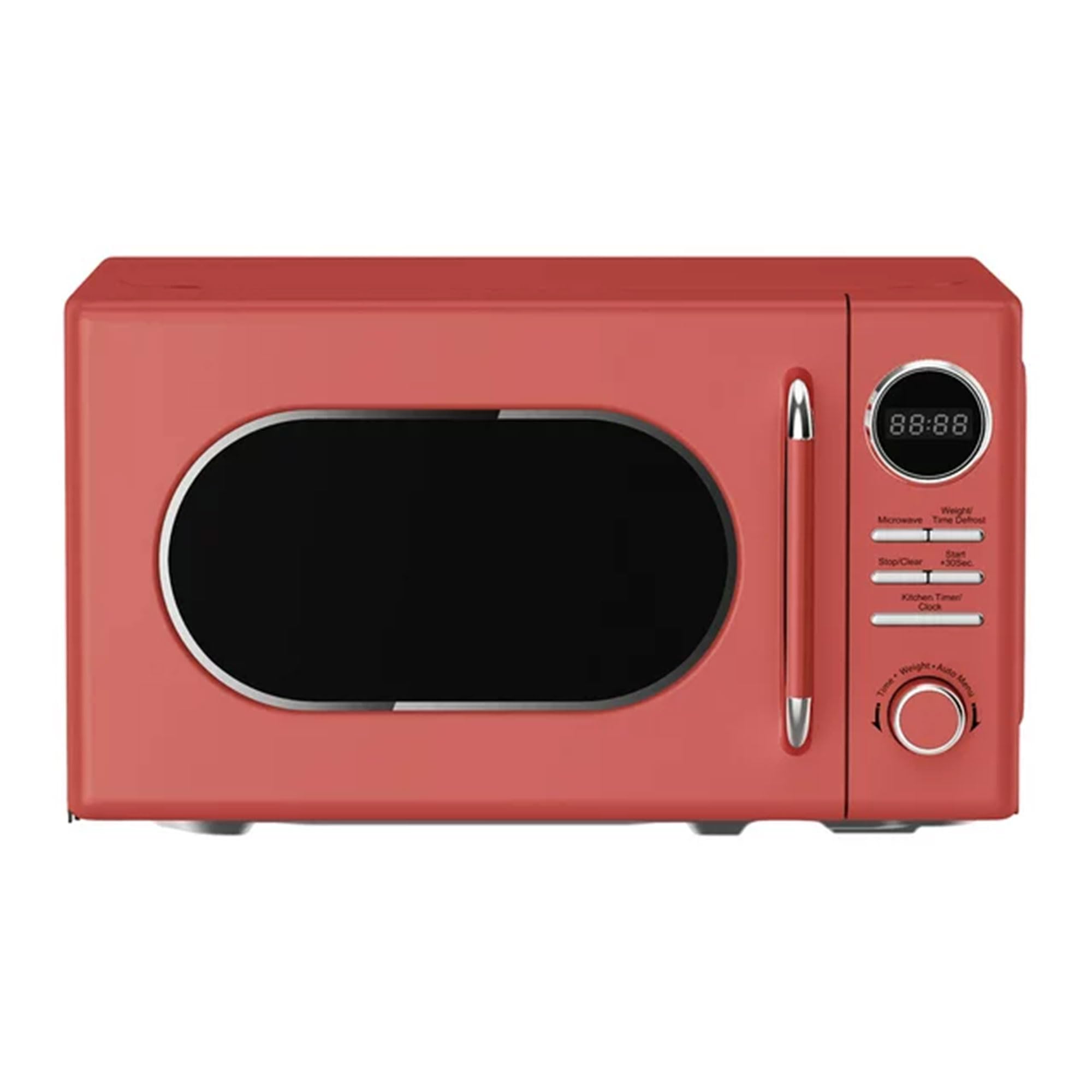 Magic Chef Retro Countertop Microwave Oven - 0.7 Cu Ft Compact Microwave with Classic Design in Red - Perfect for Small Kitchens, Dorms & Office Spaces