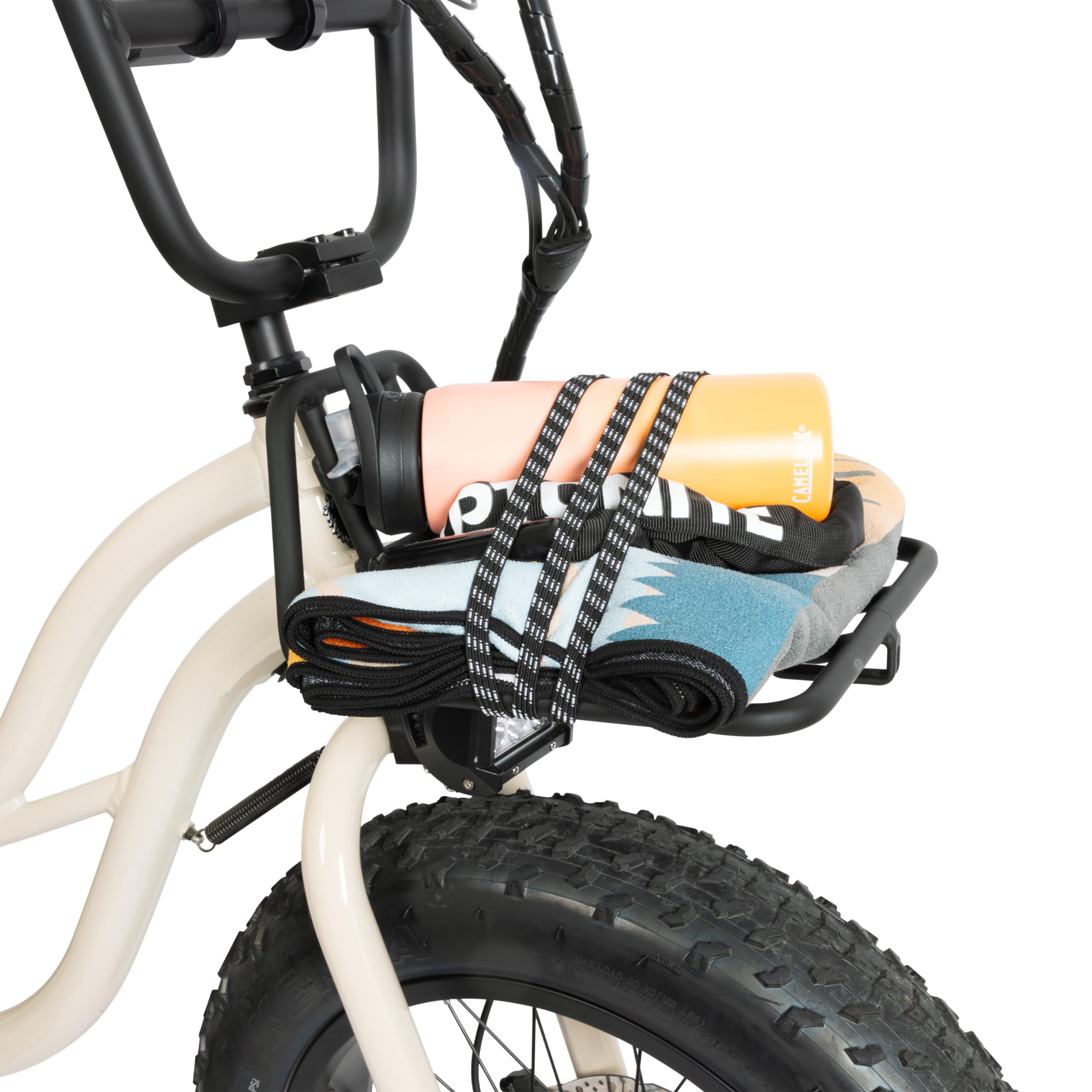 Premium Electric Bike Front Rack - Durable Cargo Carrier for E-Bikes | Perfect for Commuting, Grocery Shopping & Outdoor Adventures