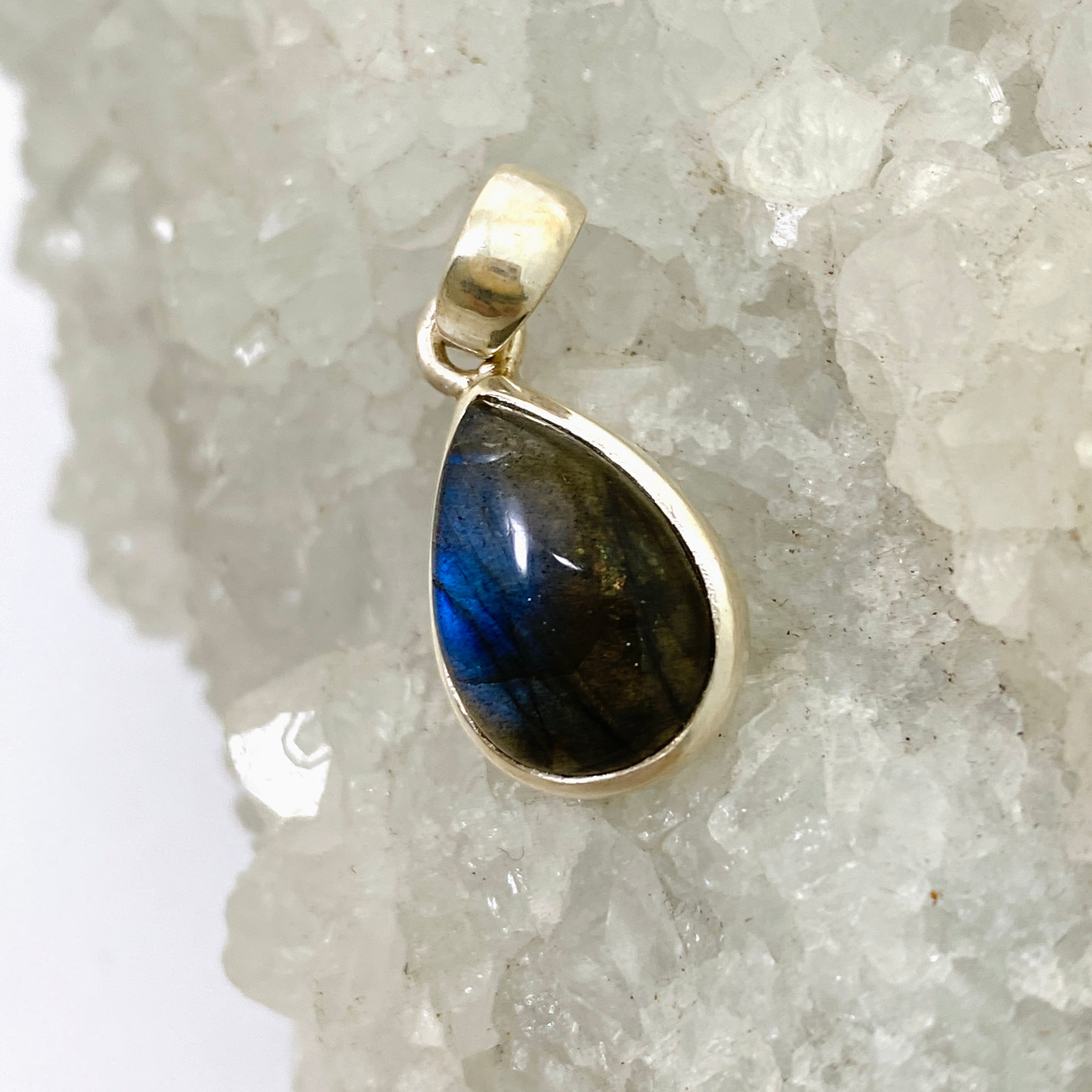 Natural Labradorite Teardrop Cabochon Pendant - Handmade Gemstone Jewelry PPGJ1050 | Healing Crystal Necklace for Meditation, Energy Work & Spiritual Gifts