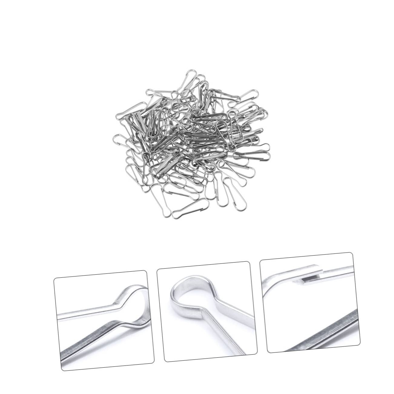 30pcs Snap Hook Clips - Heavy Duty Metal Lanyard Hooks for Keychains, DIY Crafts, Flag Pole Clips & Small Carabiners - Perfect for Outdoor Gear, Camping Accessories & Pet Leashes