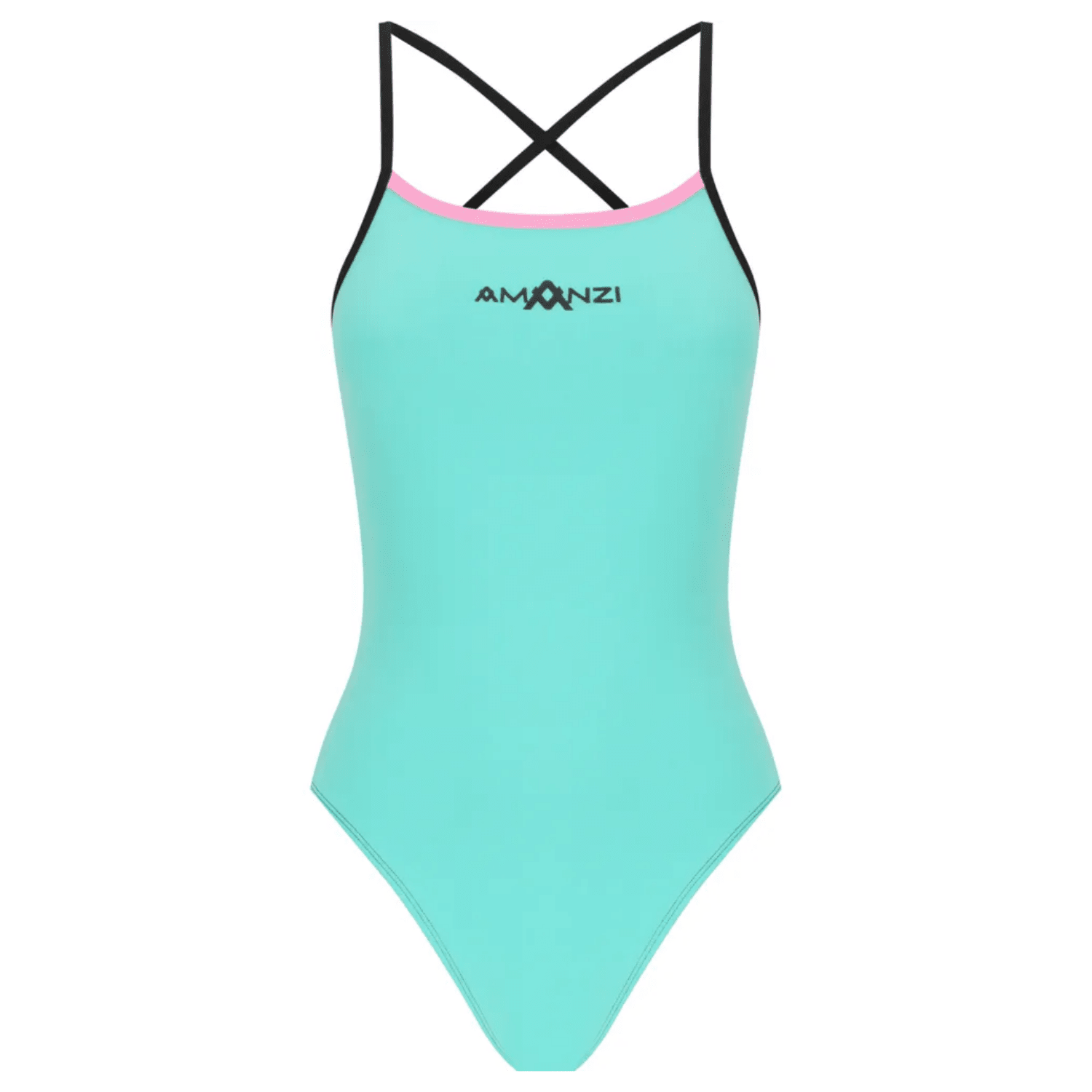 AMANZI Women's Tie Back Swimsuit One Piece - Cotton Candy Color Bathing Suit for Women - Perfect for Beach Vacation, Pool Party & Summer Swimwear