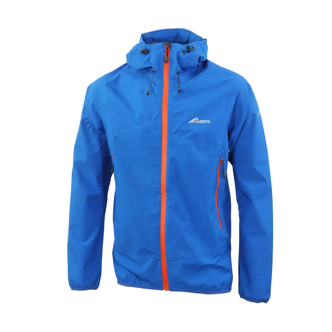Men's Lightweight Waterproof Jacket - Blue Outdoor Raincoat for Hiking, Camping & Travel | Windproof & Breathable