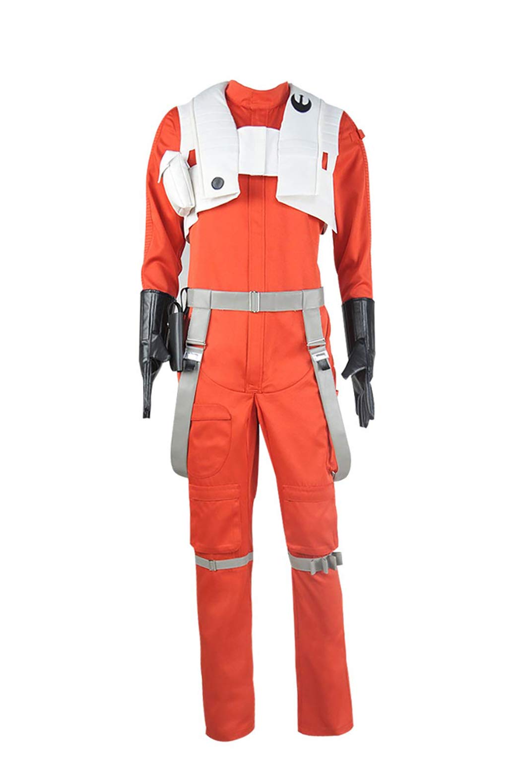 Poe Dameron Deluxe Orange Jumpsuit Costume - The Force Awakens Star Wars Cosplay Outfit for Halloween, Comic Con & Movie Parties
