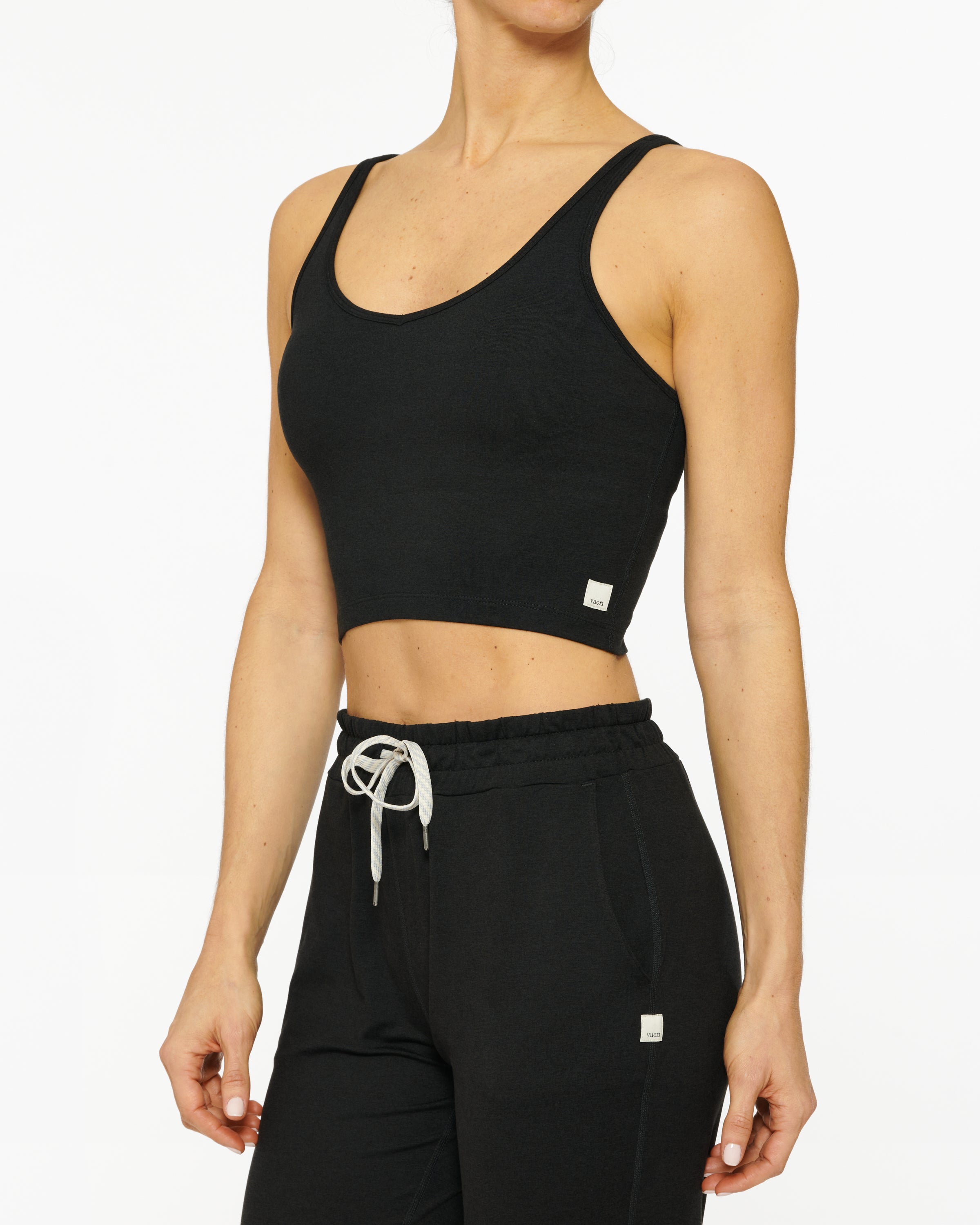 Vuori Halo Performance Crop Top - Women's Workout Shirt for Yoga, Running & Gym - Moisture-Wicking & Breathable Activewear