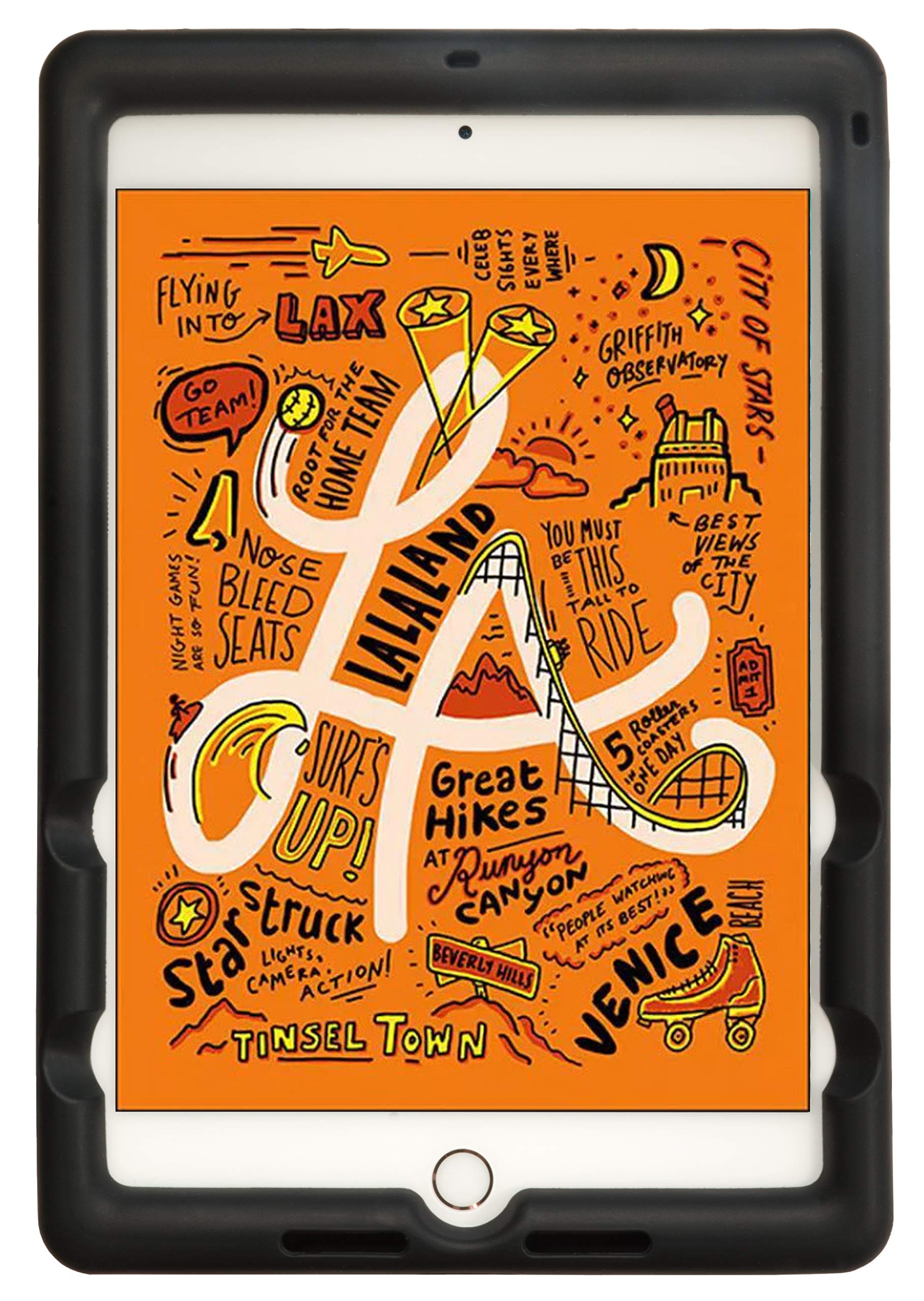 BobjGear Rugged Tablet Case for iPad Mini 5 (2019) - Shockproof Kid-Proof Protective Cover - Bold Black - Perfect for Kids, Outdoor Adventures & School Use