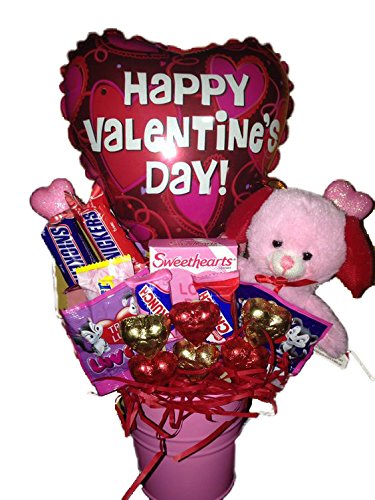Valentine's Day Candy Bucket - Heart-Shaped Treat Pail for Gifts, Parties & Romantic Celebrations - Perfect for Classroom Exchanges, Office Surprises & Couple's Date Nights