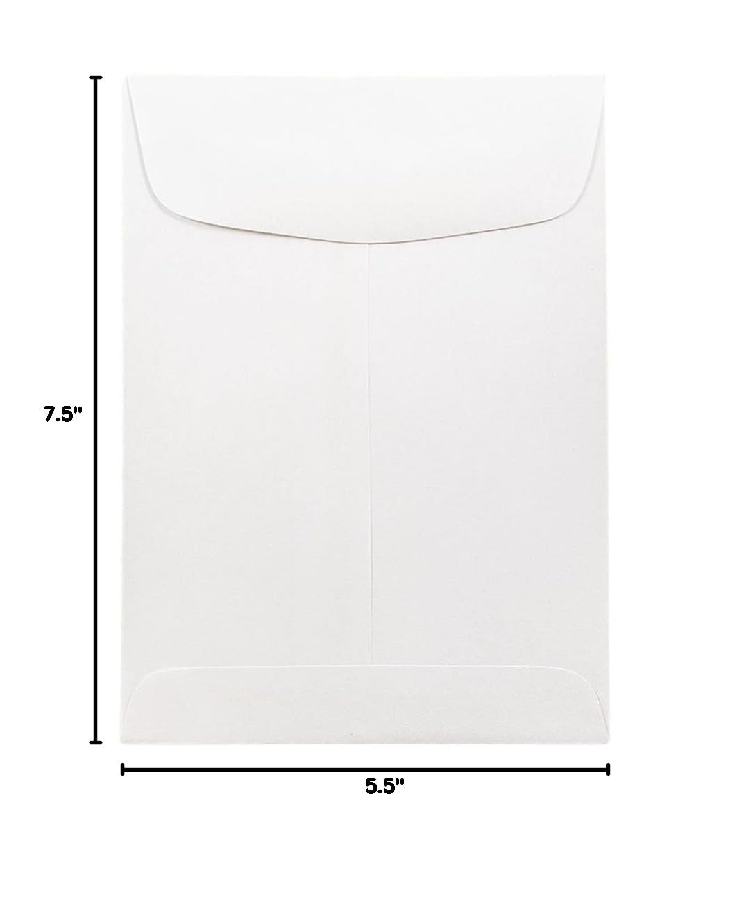 JAM PAPER 5.5 x 7.5 Inch Open End Catalog Commercial Envelopes - White - 500 Count Bulk Pack - Perfect for Business Mailings, Invoices & Direct Marketing Campaigns