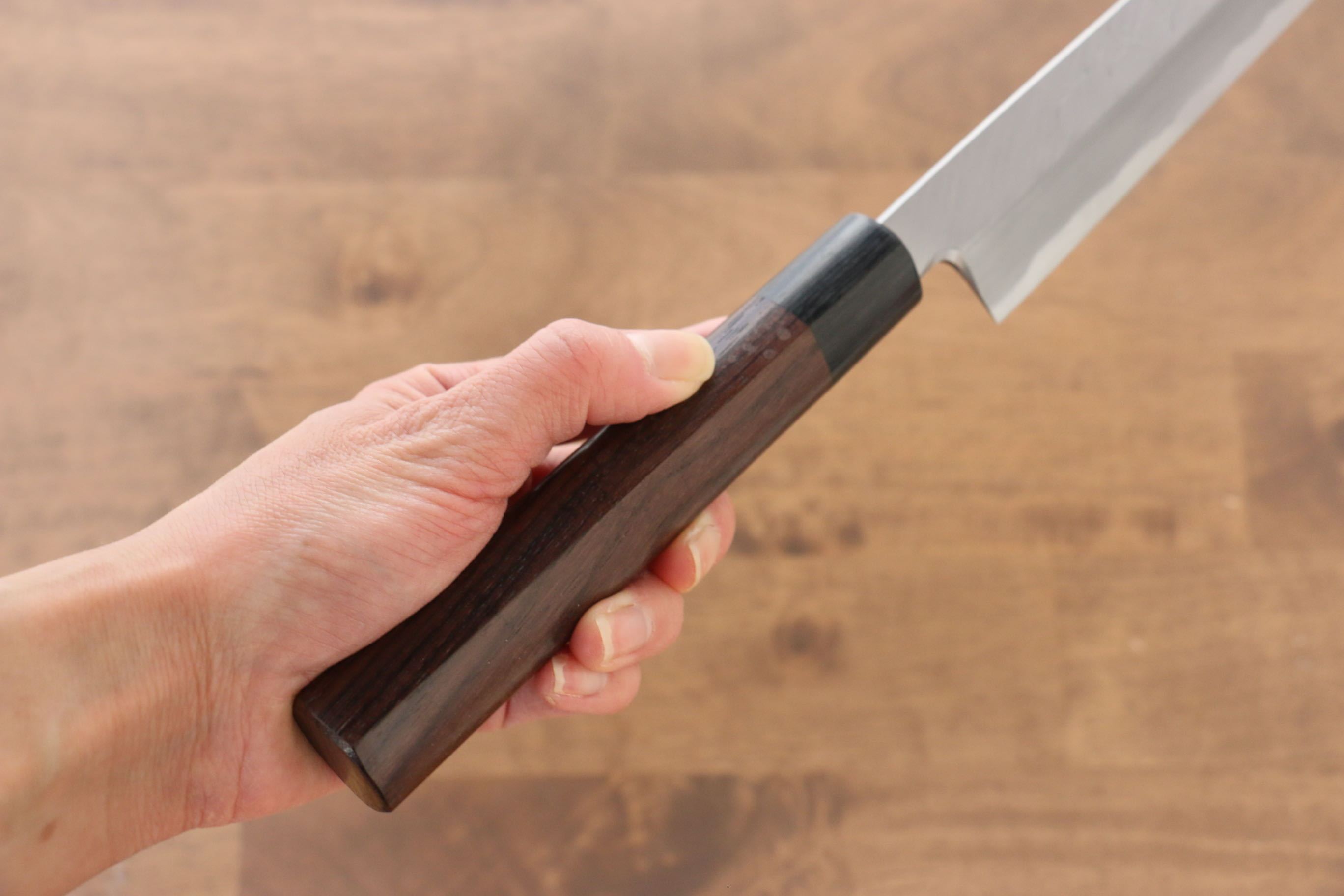 Premium Jikko White Steel No.2 Sakimaru Yanagiba 270mm - Japanese Sushi Knife with Ebony Handle - Perfect for Sushi Chefs & Professional Kitchen Use