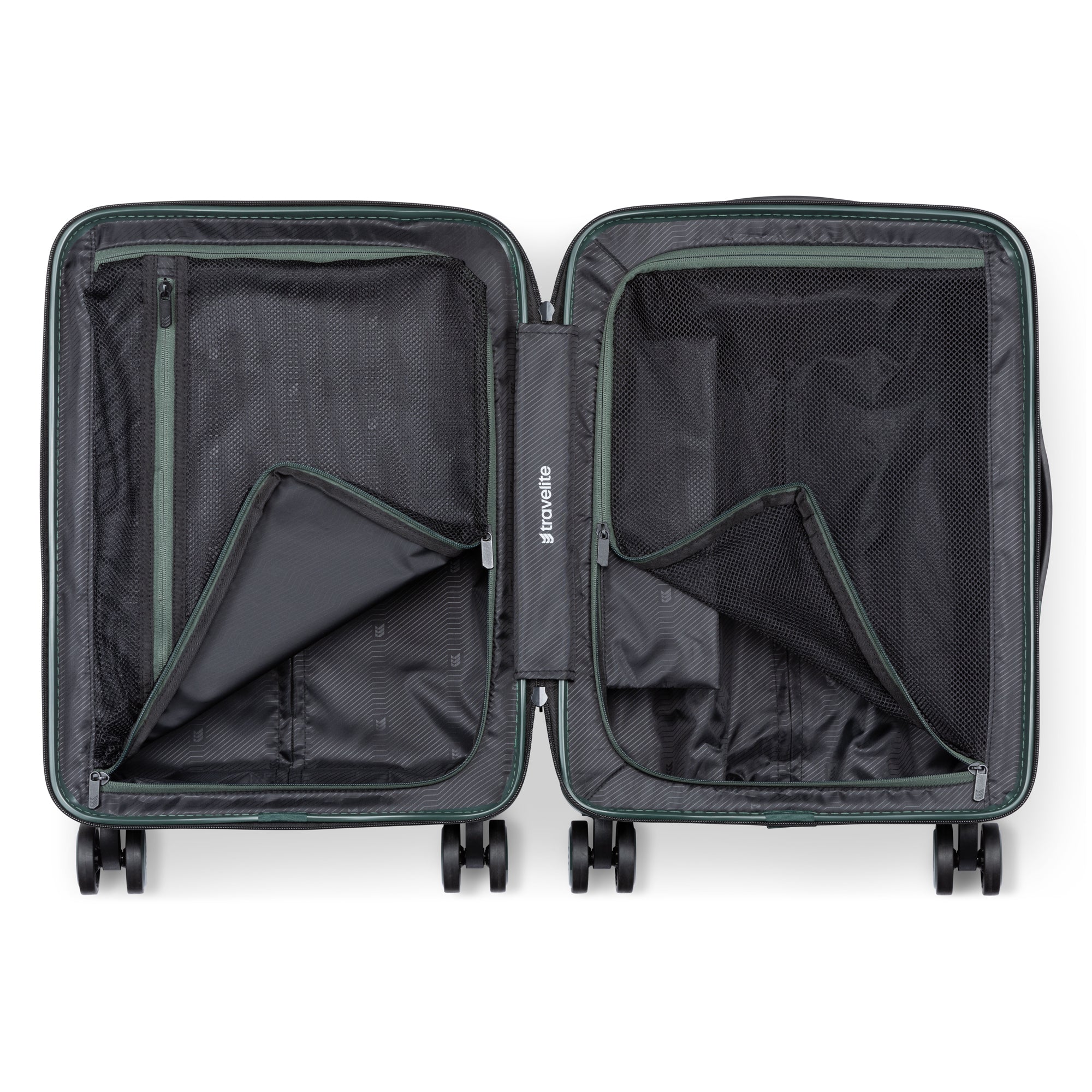Travelite Itinerary Polycarbonate Spinner Carry On Luggage - Lightweight Durable Suitcase for Air Travel, Business Trips & Weekend Getaways