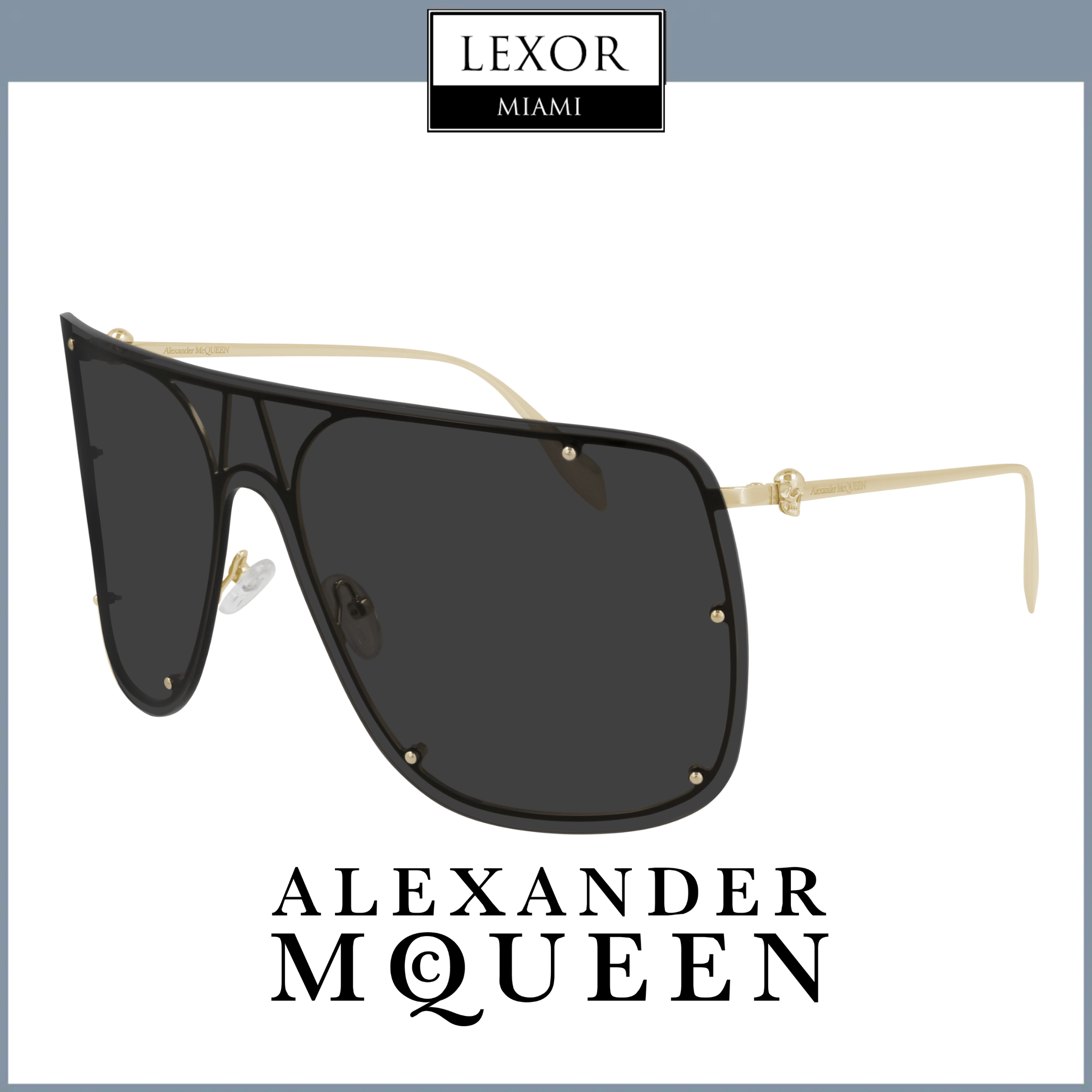 Alexander McQueen AM0313S 001 99 Unisex Sunglasses - UV Protection Fashion Shades for Men & Women | Perfect for Beach, Driving & Outdoor Activities