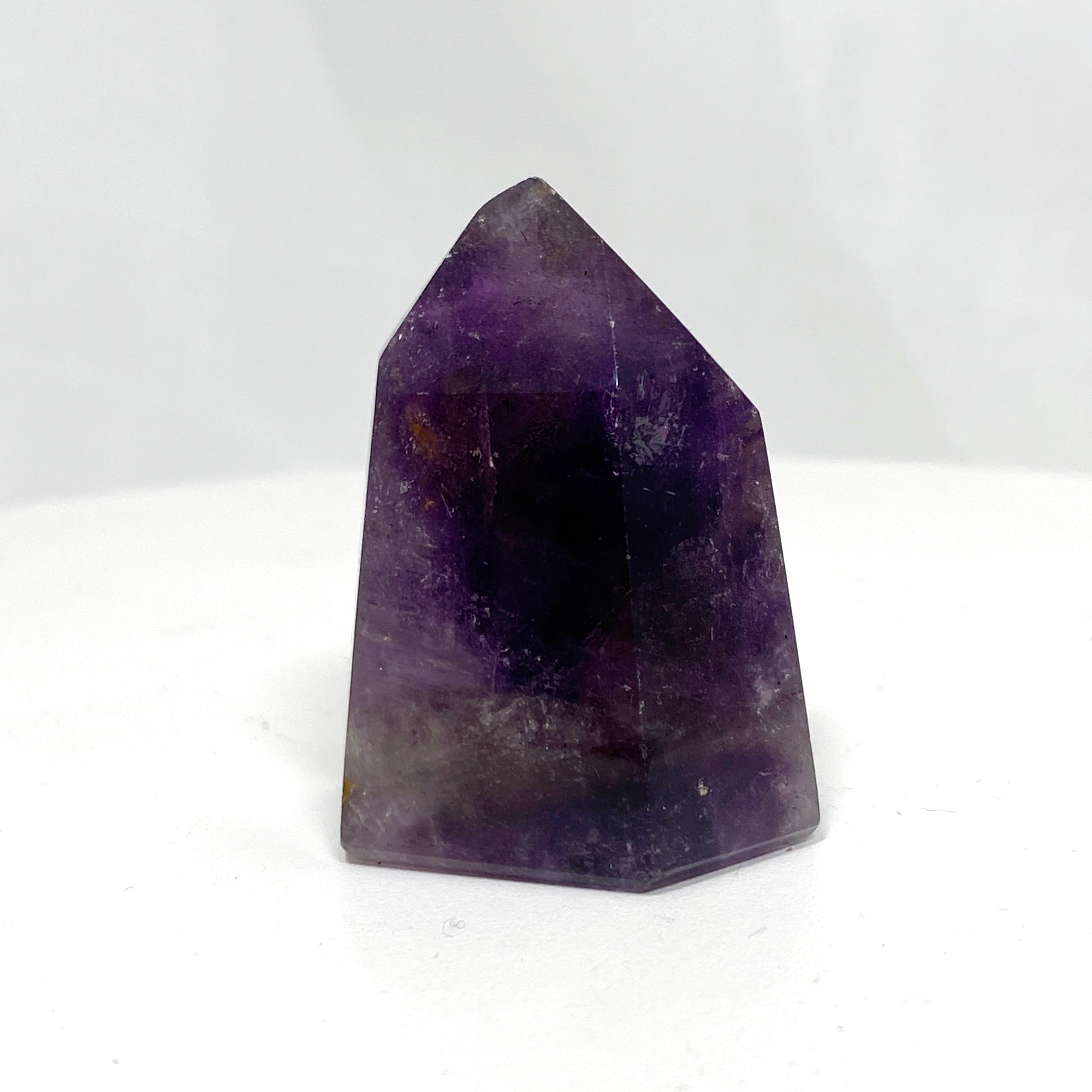 Natural Smokey Amethyst & Clear Quartz Crystal Point - Healing Stone for Meditation, Reiki, Chakra Balancing & Home Decor (CR3441) - Perfect for Spiritual Healing, Yoga Practice & Positive Energy
