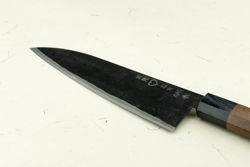 Takeda NAS Sasanoha Small 180mm Japanese Chef Knife - High Carbon Steel Blade for Precision Slicing, Dicing & Chopping - Perfect for Home Cooks & Professional Chefs in Kitchen, Sushi Making & Meat Cutting