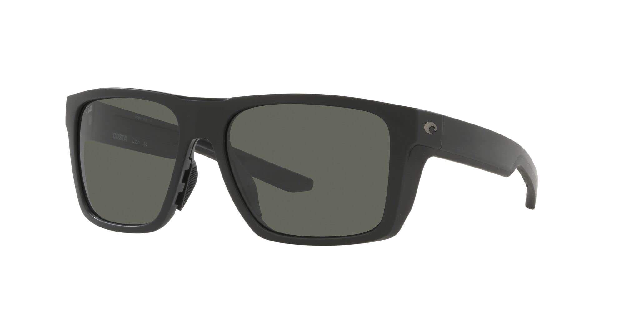 Costa Del Mar Men's Lido Square Polarized Sunglasses for Fishing, Driving & Outdoor Activities - UV Protection Aviator Style Shades