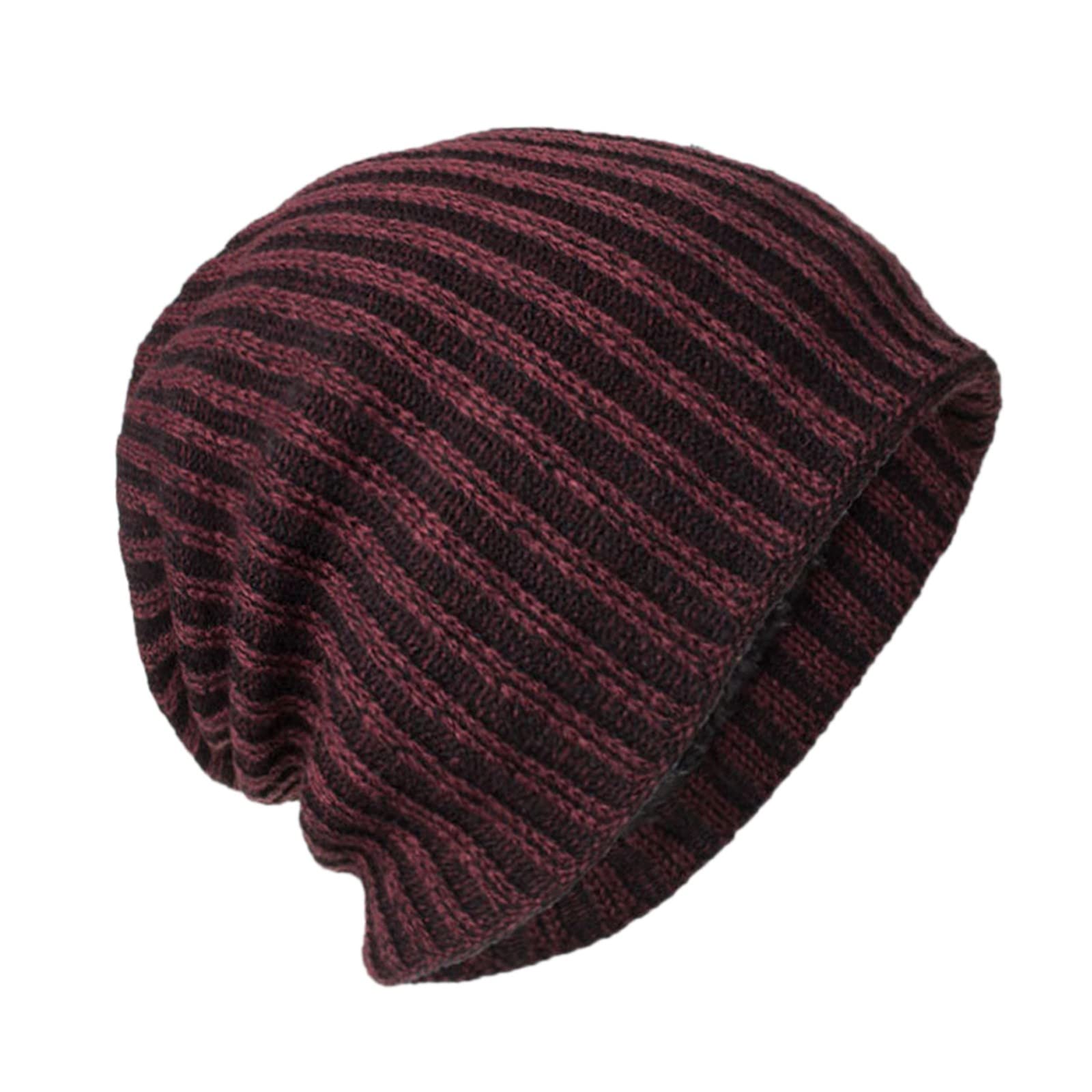 Stylish Striped Hooded Winter Hat for Women - Warm Velvet Cycling & Ski Beanie - Perfect for Outdoor Sports, Cold Weather & Fashion
