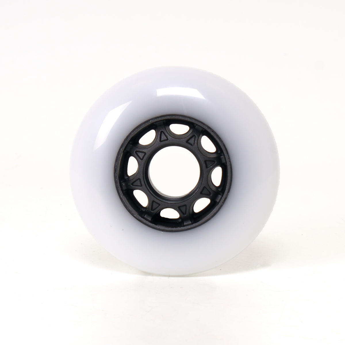Undercover Blank 80mm Skateboard Wheels - White (Single Wheel) for Smooth Cruising & Street Skating