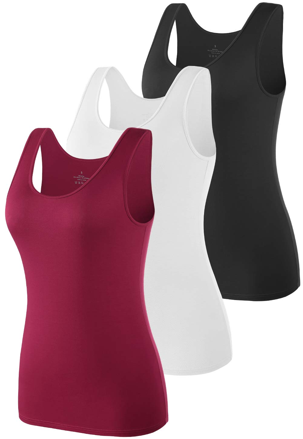 Vislivin Women's Super Soft Stretch Camisole Tank Top - Comfortable Casual Sleeveless Shirt for Layering, Lounge Wear & Everyday Outfits